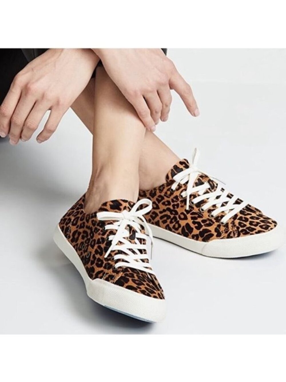 Seavees Monterey Sneaker Mulholland Leopard Print Calf Hair Size 6.5